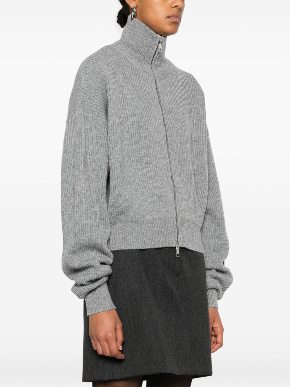 Sportmax Sweaters Grey Wool