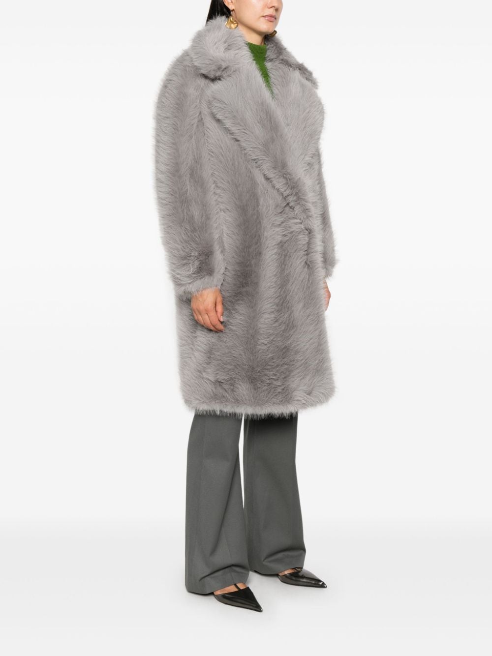 Sportmax Coats Grey Polyester