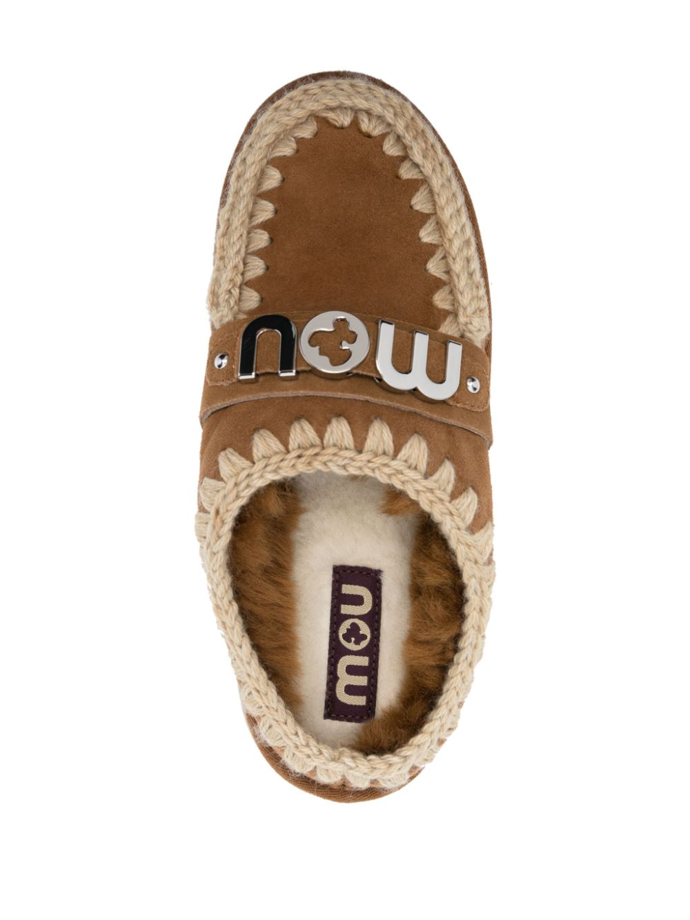 Mou Sandals Leather Brown Suede