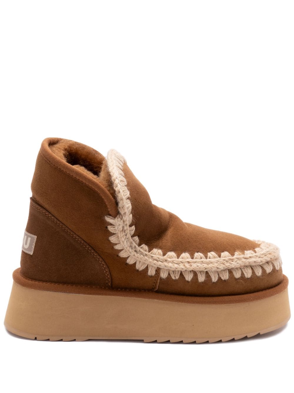Mou Boots Leather Brown Suede