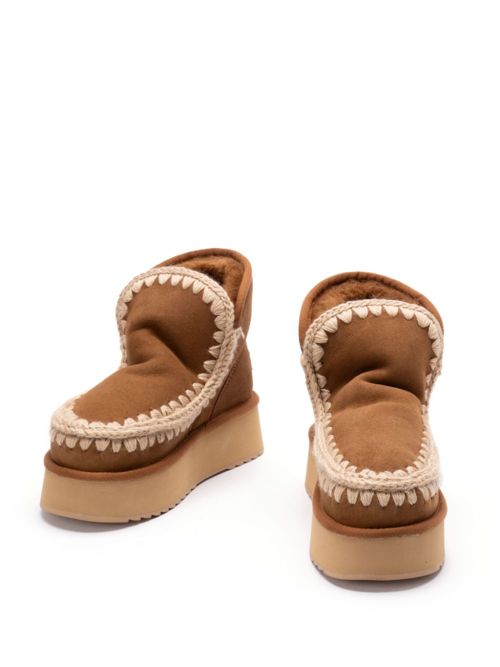 Mou Boots Leather Brown Suede