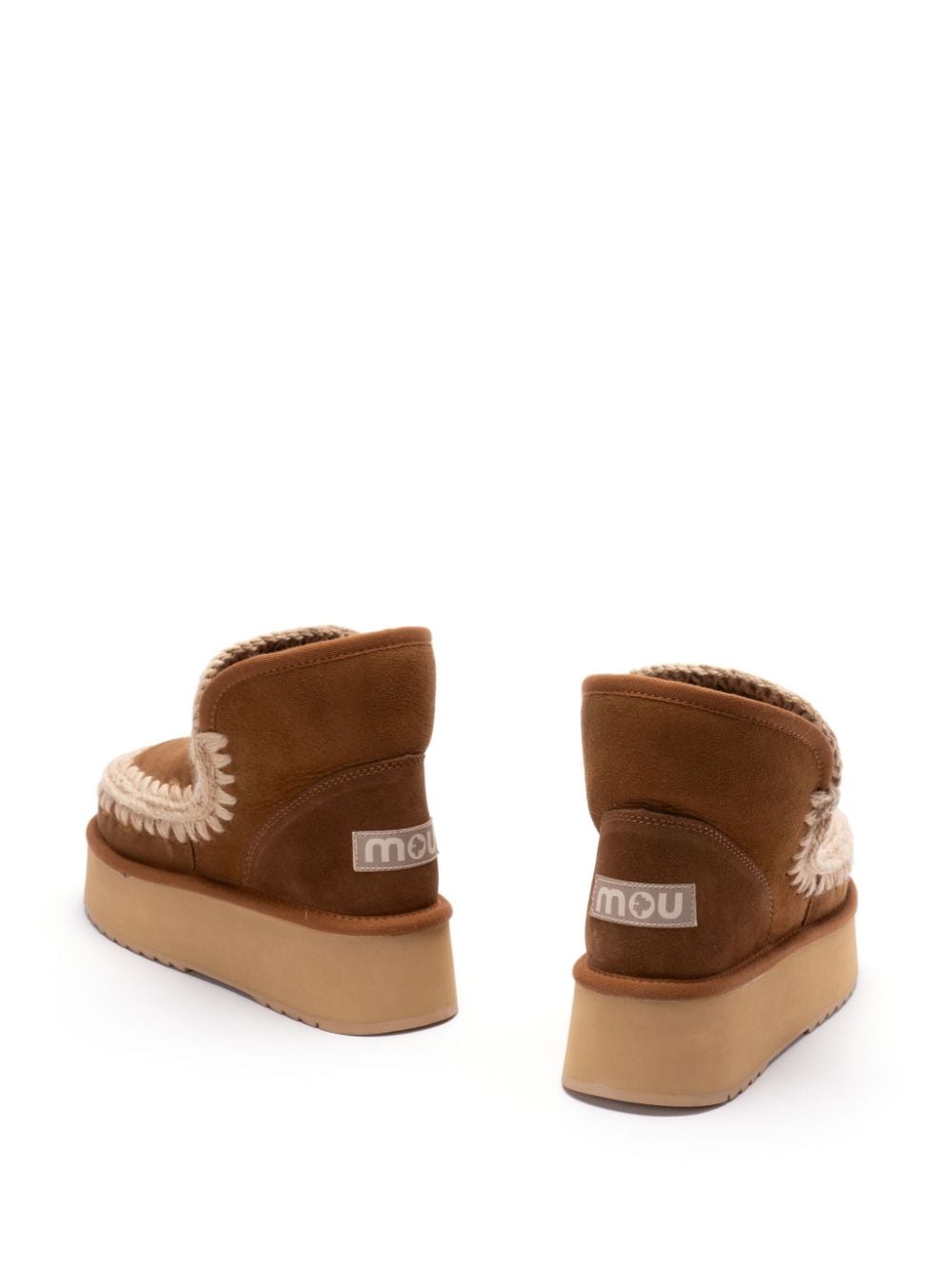 Mou Boots Leather Brown Suede