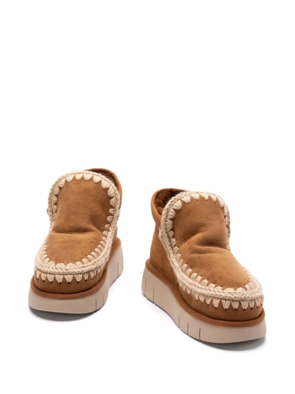 Mou Boots Leather Brown Suede