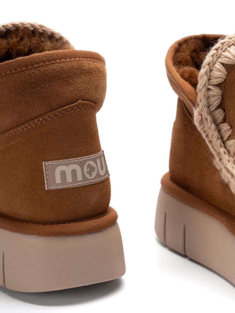 Mou Boots Leather Brown Suede