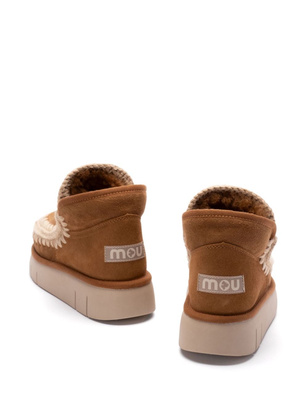 Mou Boots Leather Brown Suede