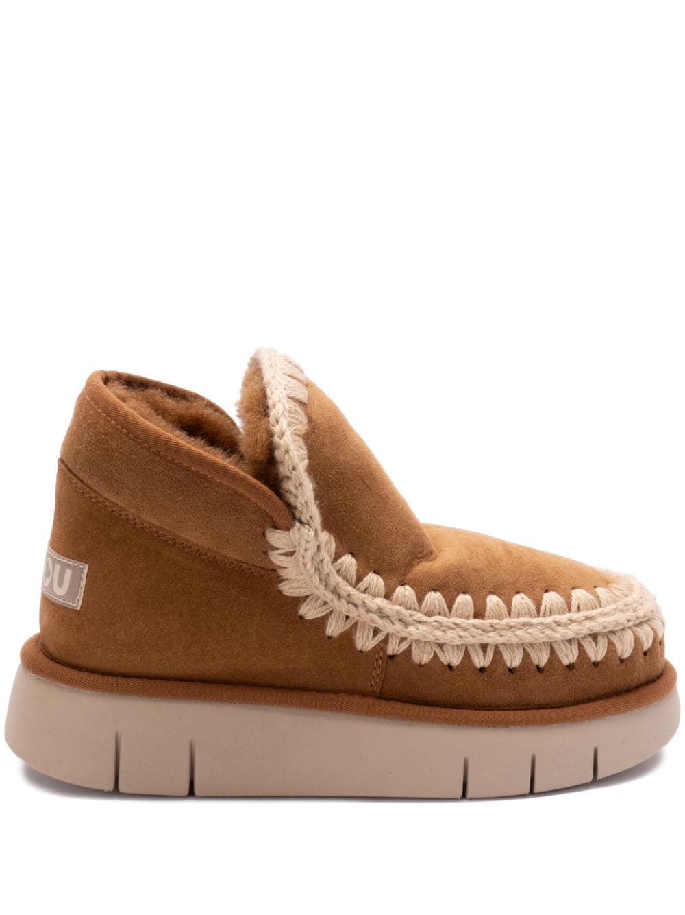 Mou Boots Leather Brown Suede