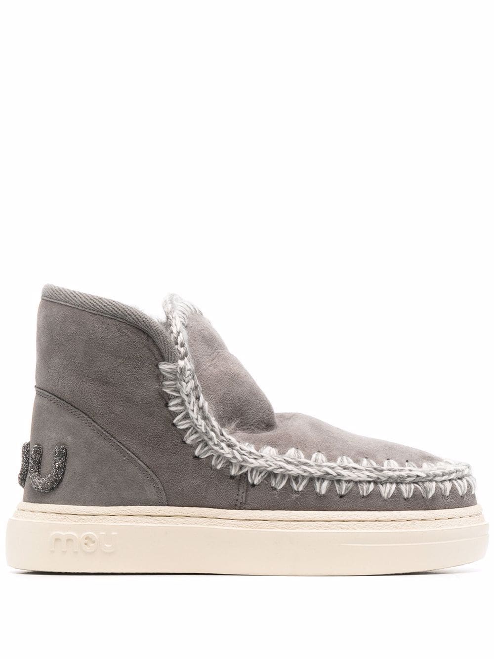 Mou Boots Grey Suede