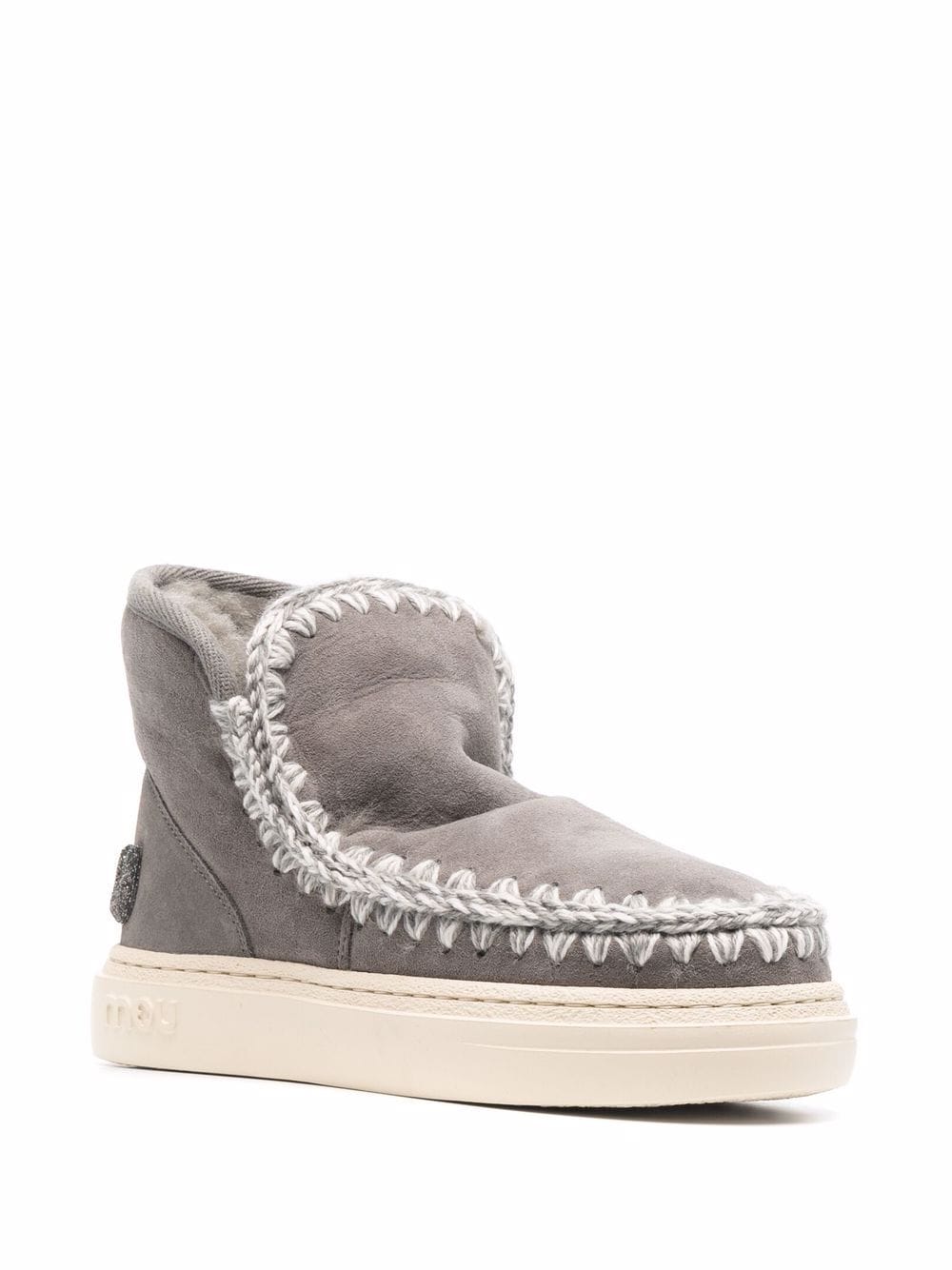 Mou Boots Grey Suede