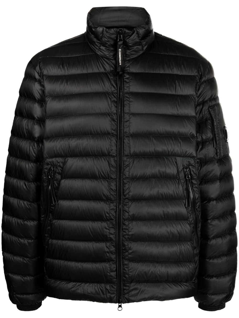 C.p. Company Coats Black Polyamide