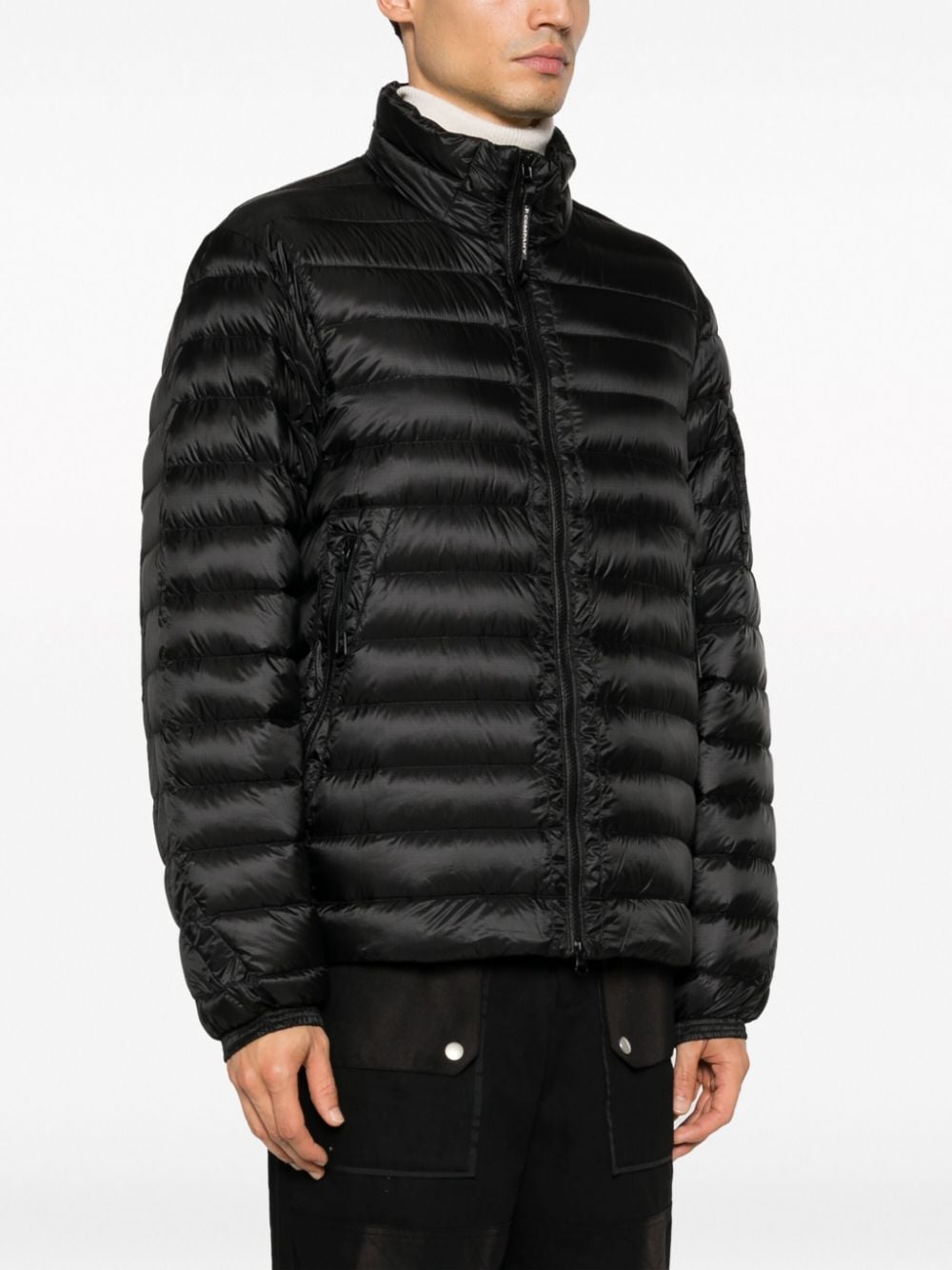 C.p. Company Coats Black Polyamide