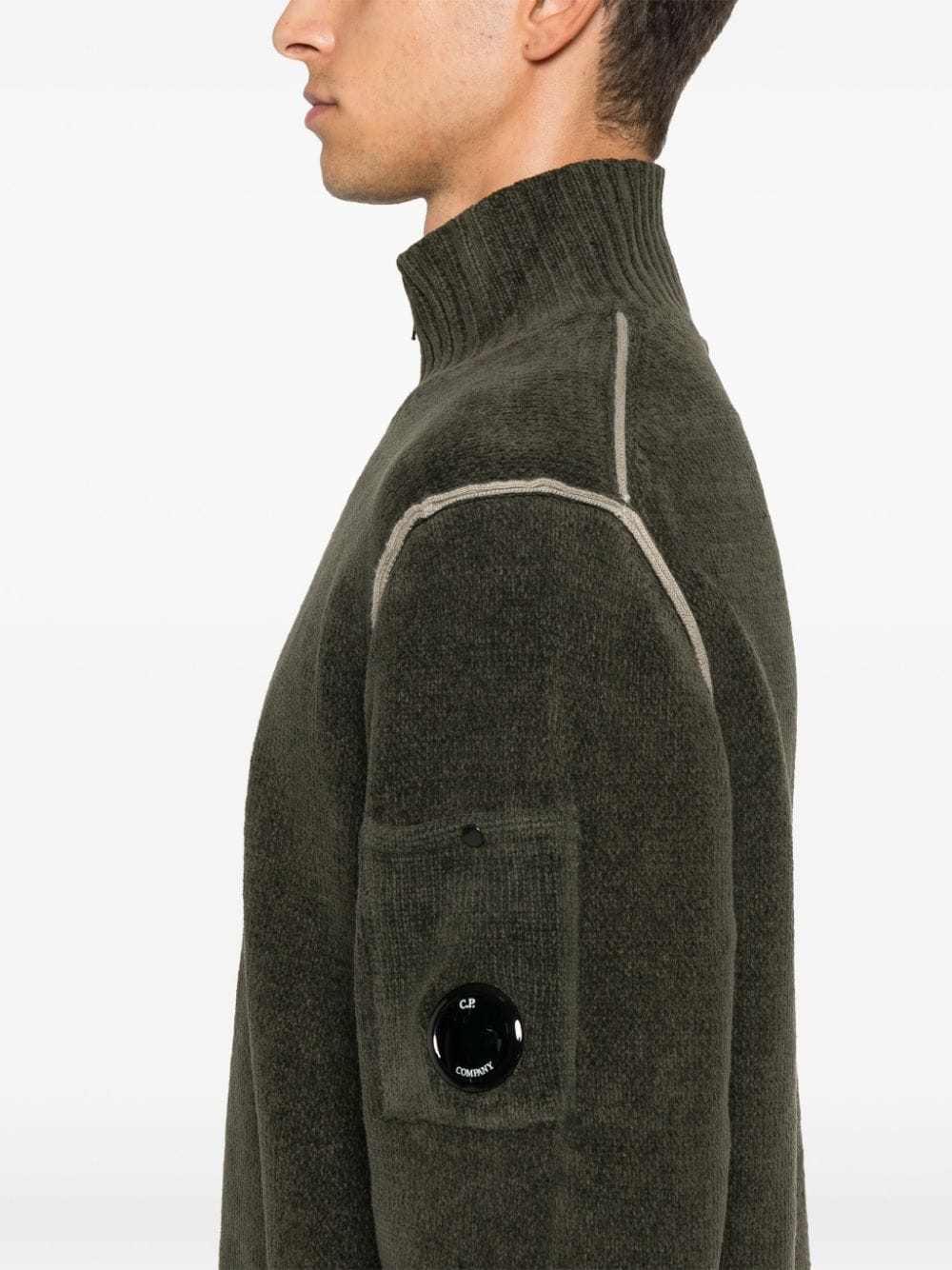 C.p. Company Sweaters Green Cotton