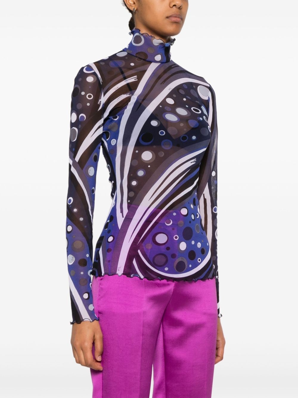 Pucci Sweaters Blue Polyammide