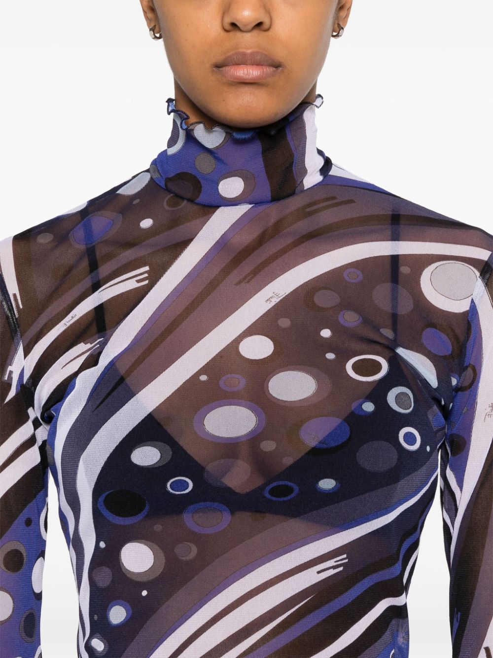 Pucci Sweaters Blue Polyammide
