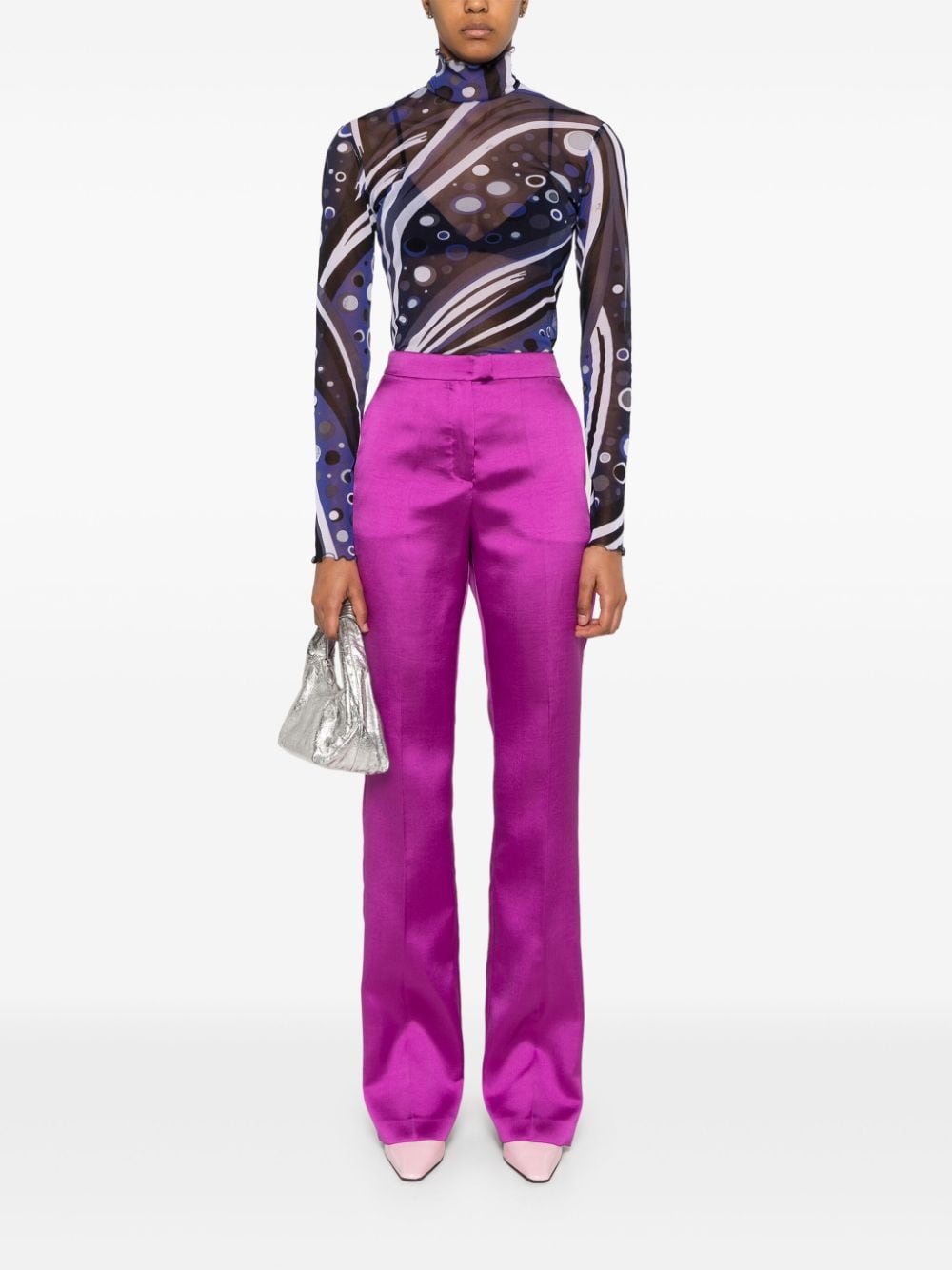Pucci Sweaters Blue Polyammide