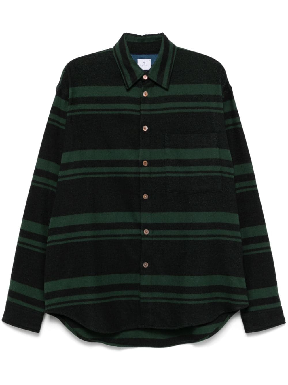 Paul Smith Shirts Green Wool