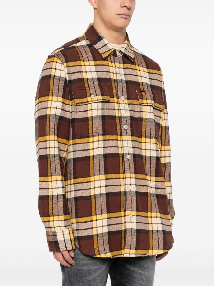 Filson Shirts Brown Cotton