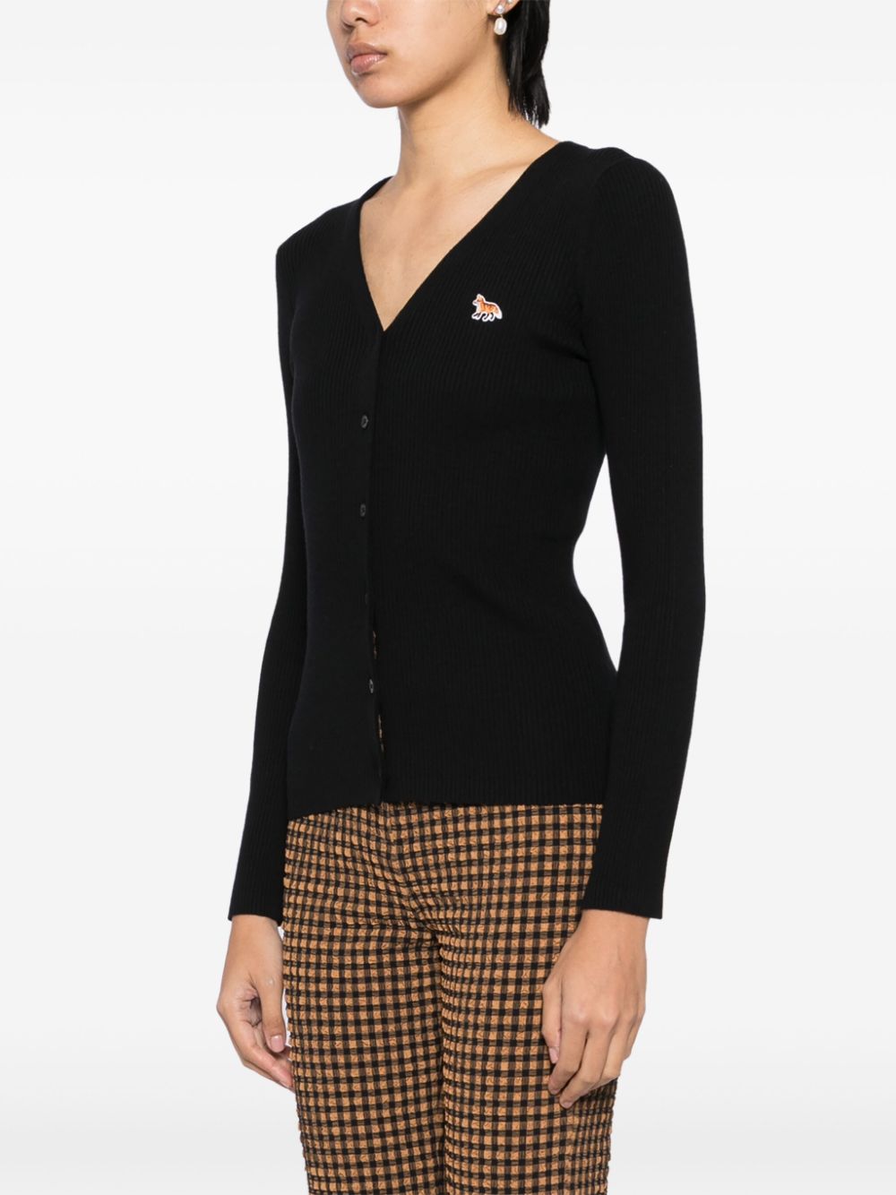 Maison Kitsune Sweaters Black Wool