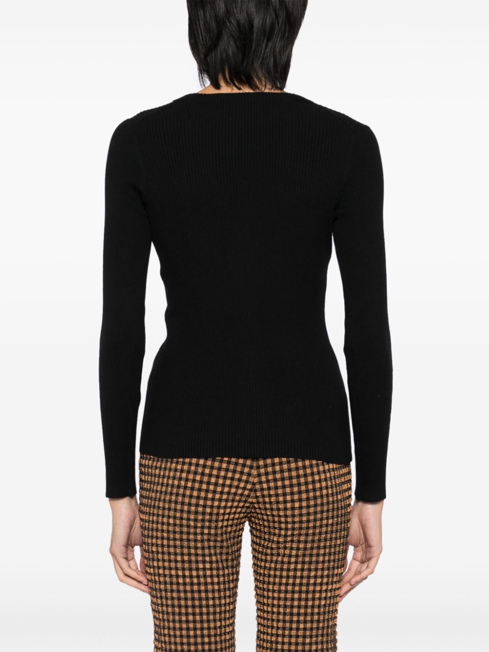 Maison Kitsune Sweaters Black Wool
