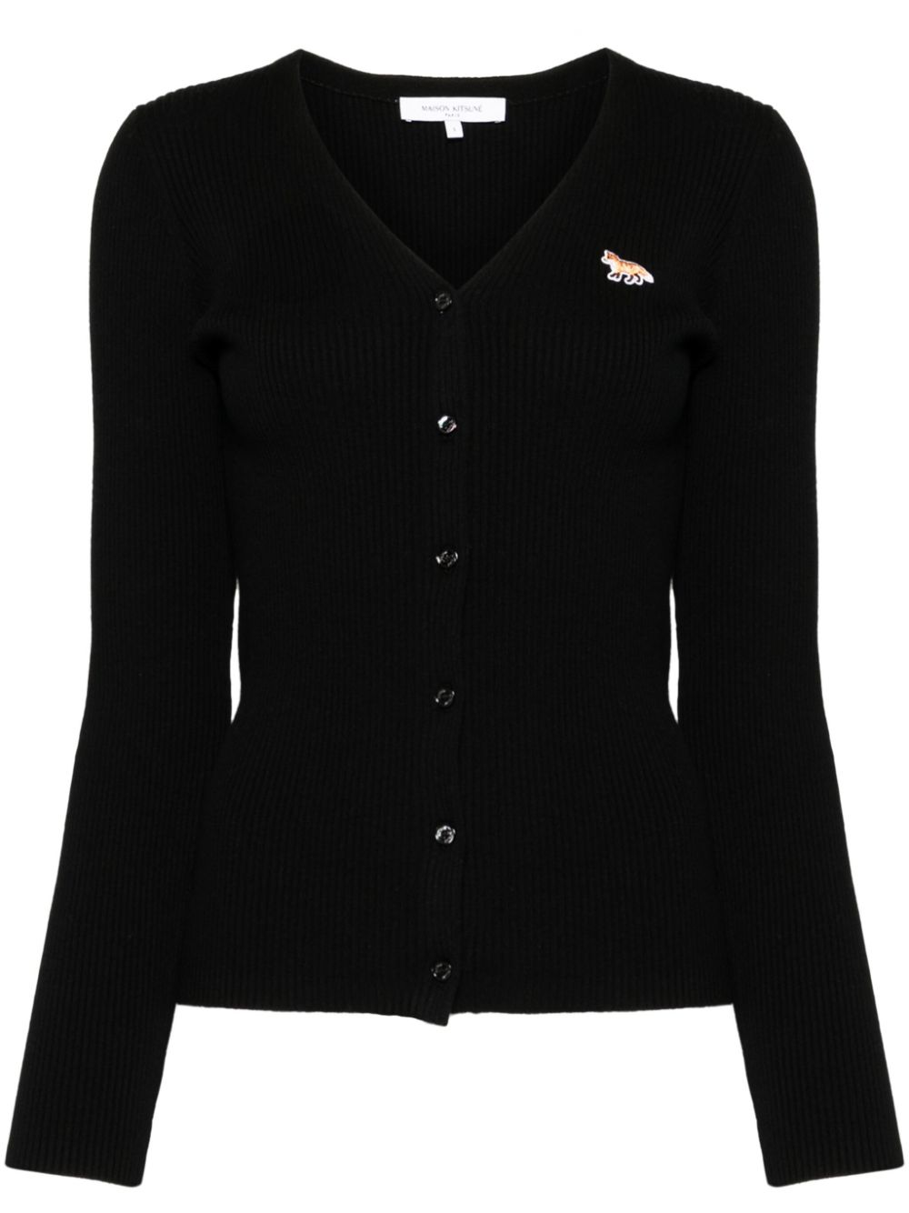 Maison Kitsune Sweaters Black Wool