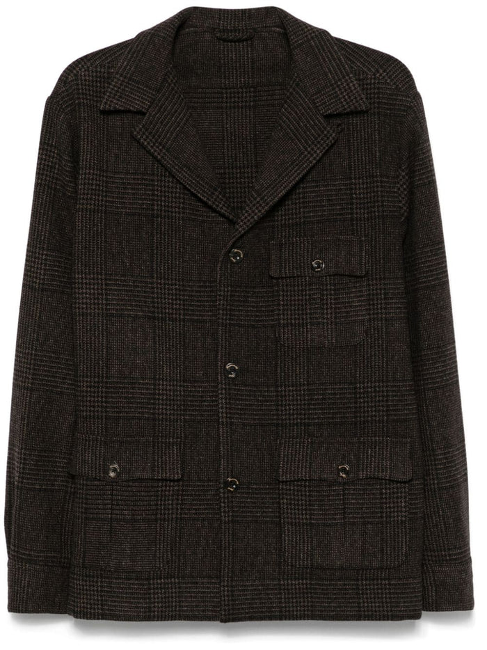 FINAMORE 1925 NAPOLI Jackets Brown Virgin Wool