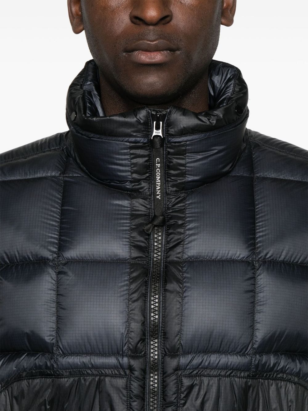 C.p. Company Coats Blue Polyamide