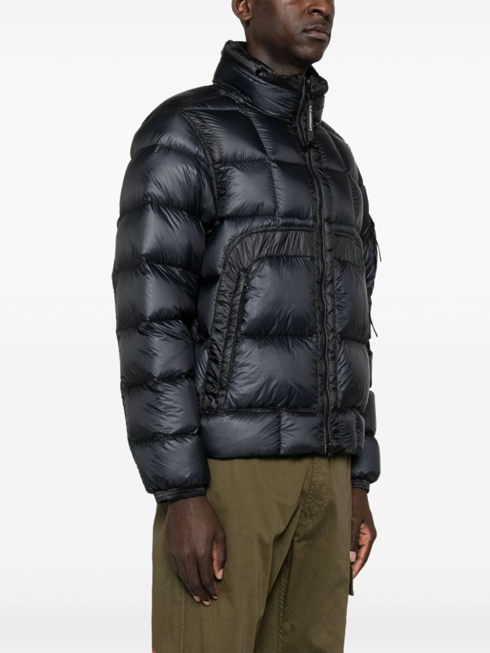 C.p. Company Coats Blue Polyamide
