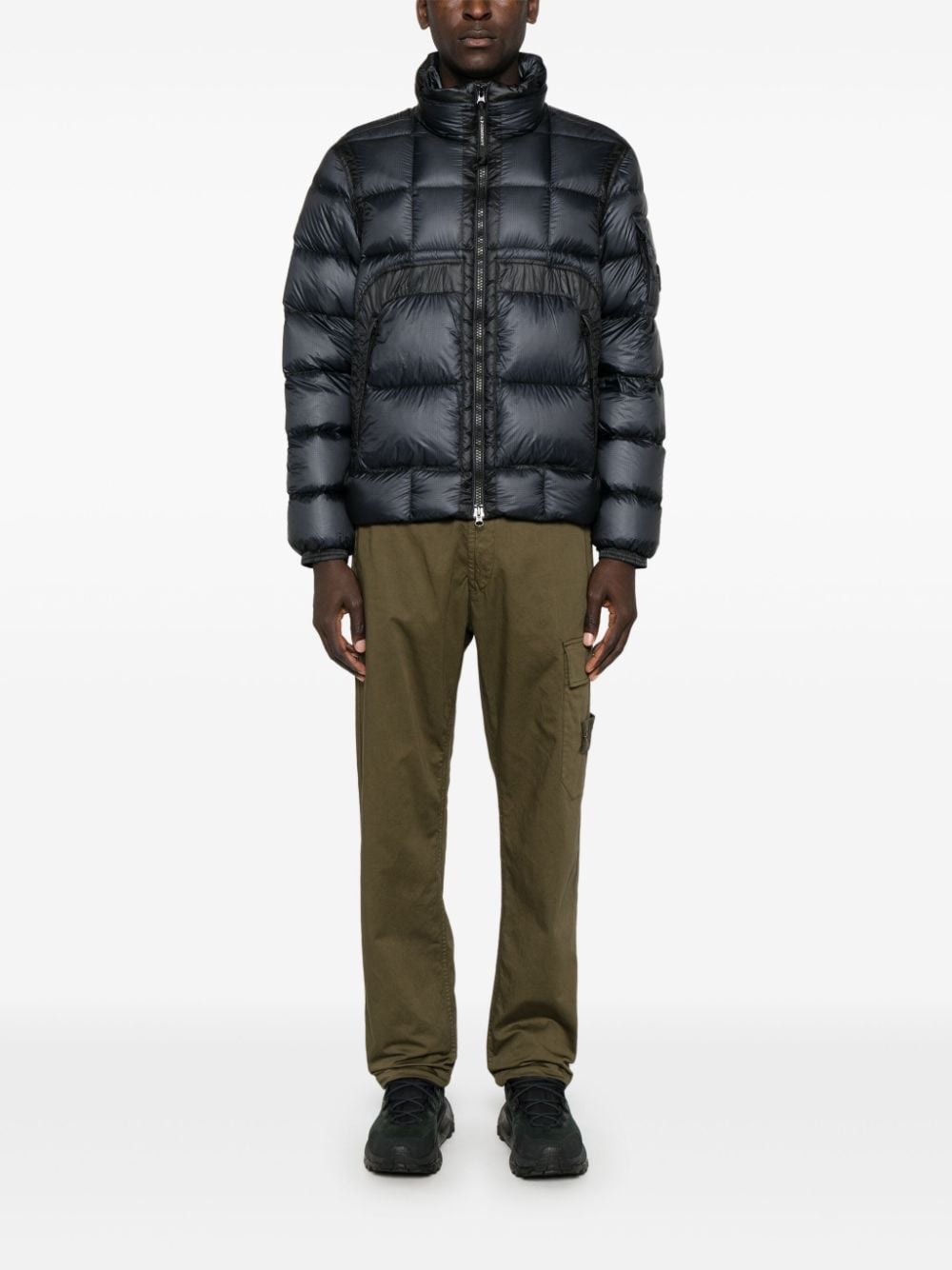 C.p. Company Coats Blue Polyamide