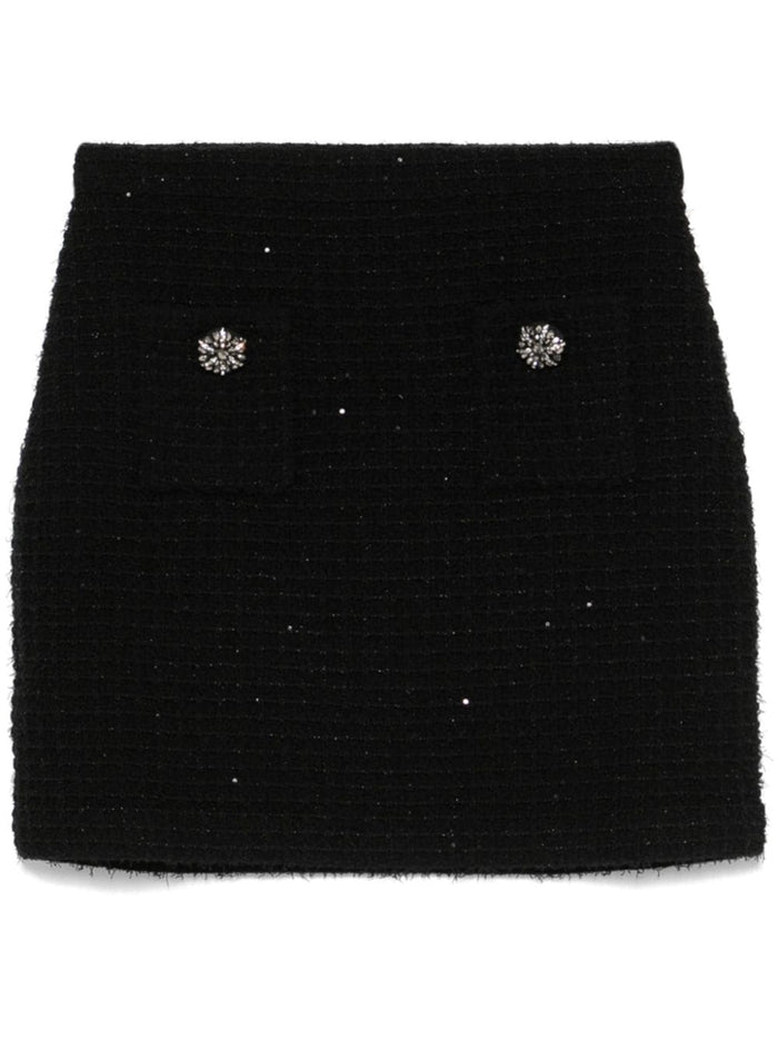 Self-Portrait Skirts Black Polyester