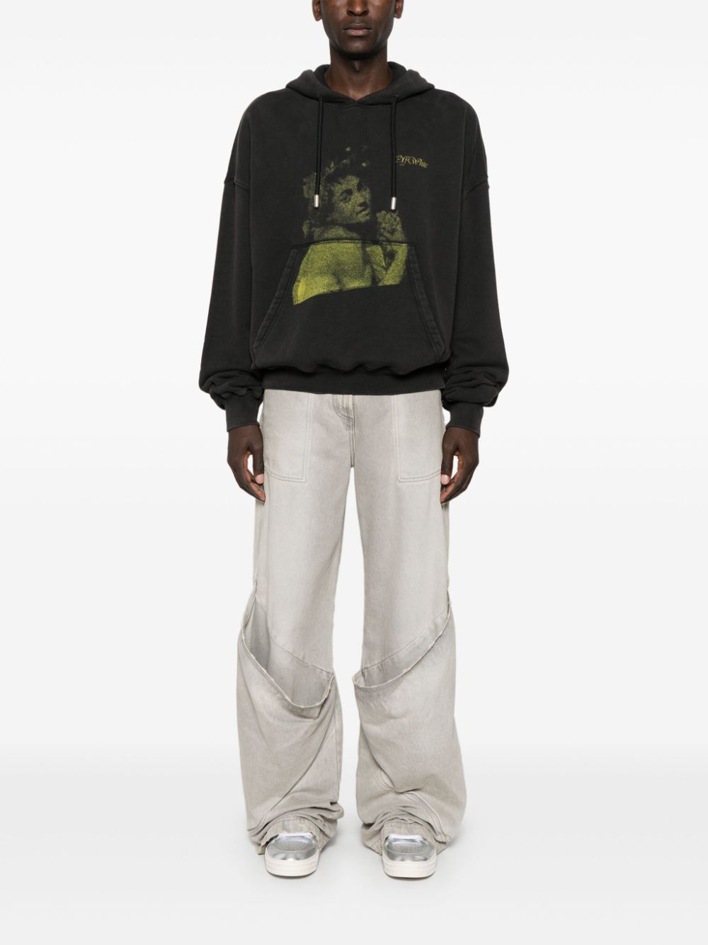 Off White Sweaters Black Cotton