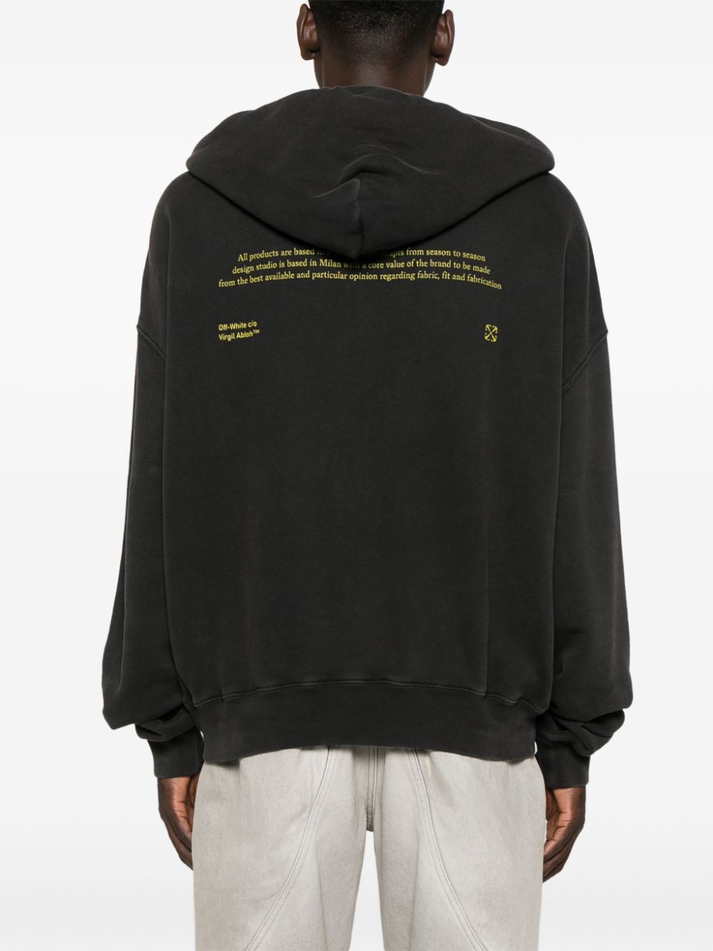 Off White Sweaters Black Cotton