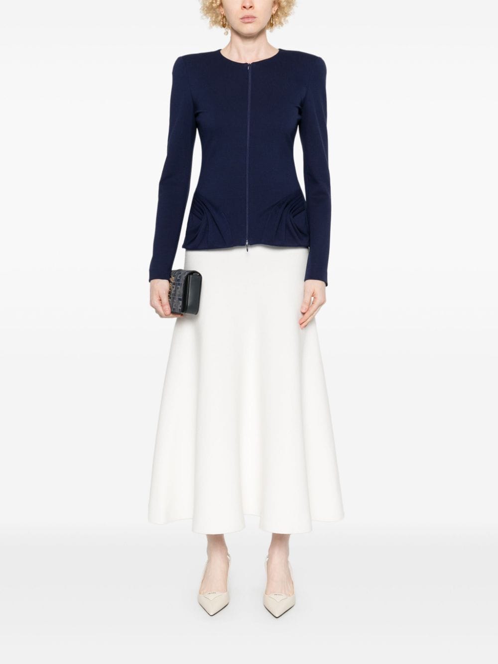 Emporio Armani Jackets Blu Scuro Viscose