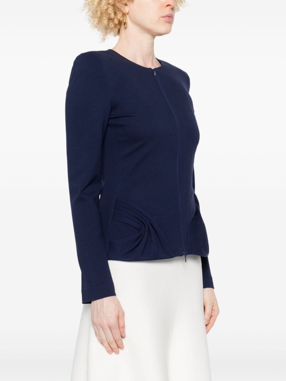 Emporio Armani Jackets Blu Scuro Viscose