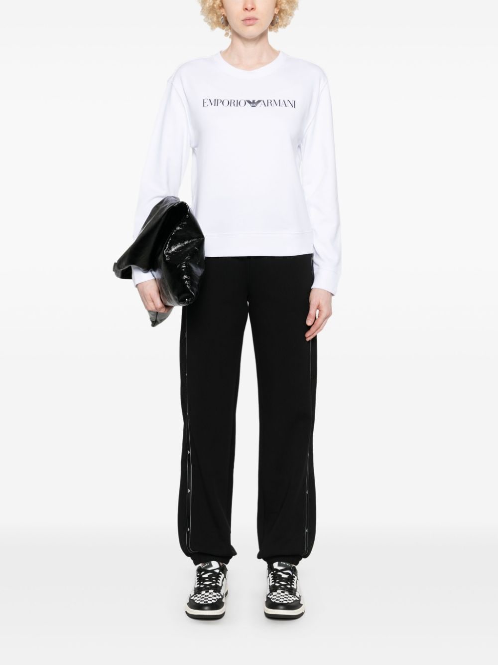 Emporio Armani Sweaters Bianco Cotton