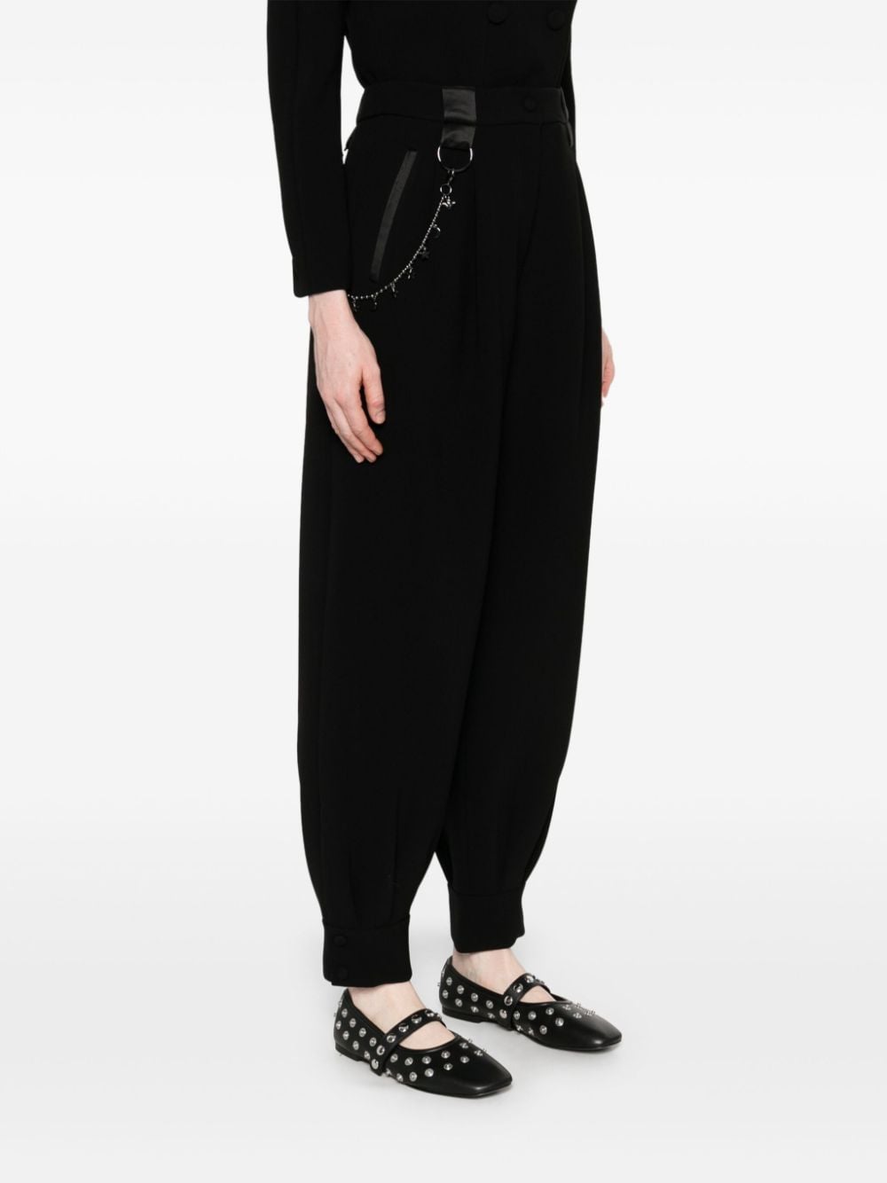 Emporio Armani Capsule Trousers Nero Acetato Polyester