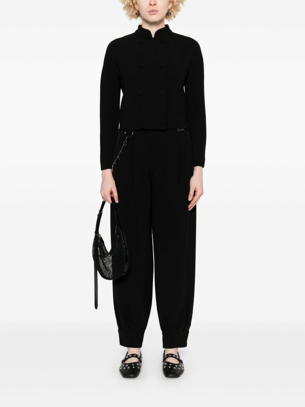 Emporio Armani Capsule Trousers Nero Acetato Polyester