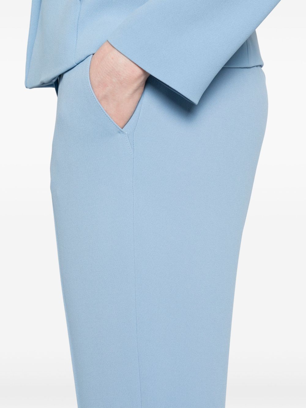 Emporio Armani Trousers Azzurro Viscose Acetate Elastane