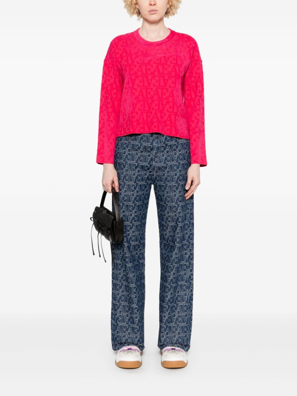 Emporio Armani Sweaters Rosso Viscose