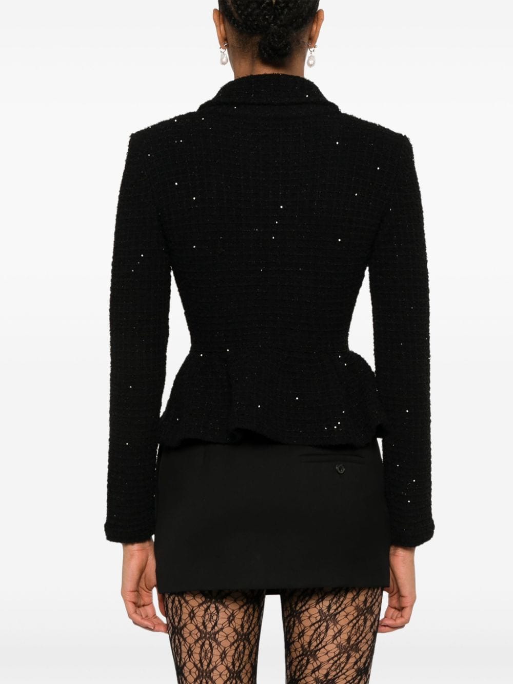 Self-Portrait Jackets Black Polyester