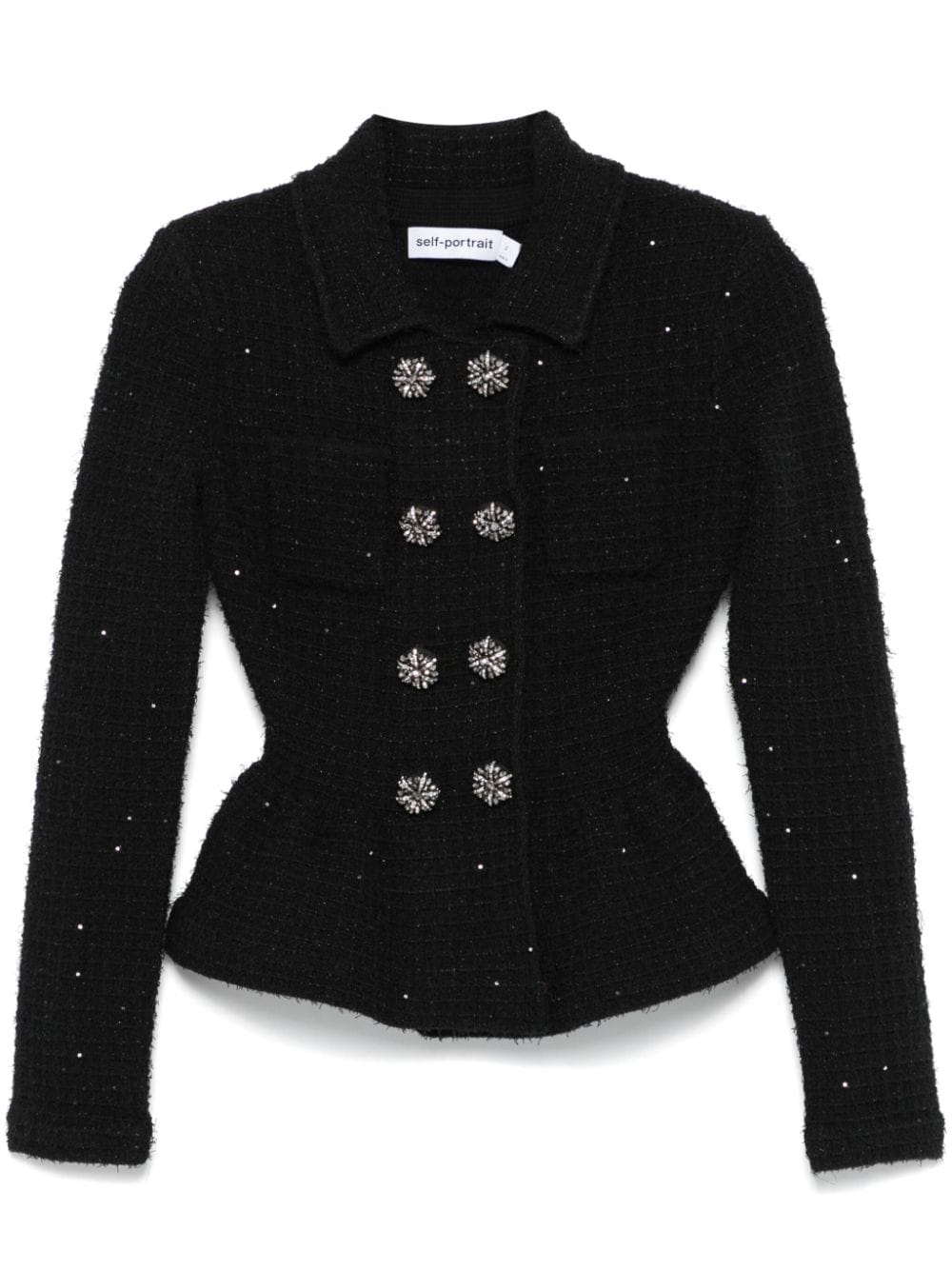 Self-Portrait Jackets Black Polyester