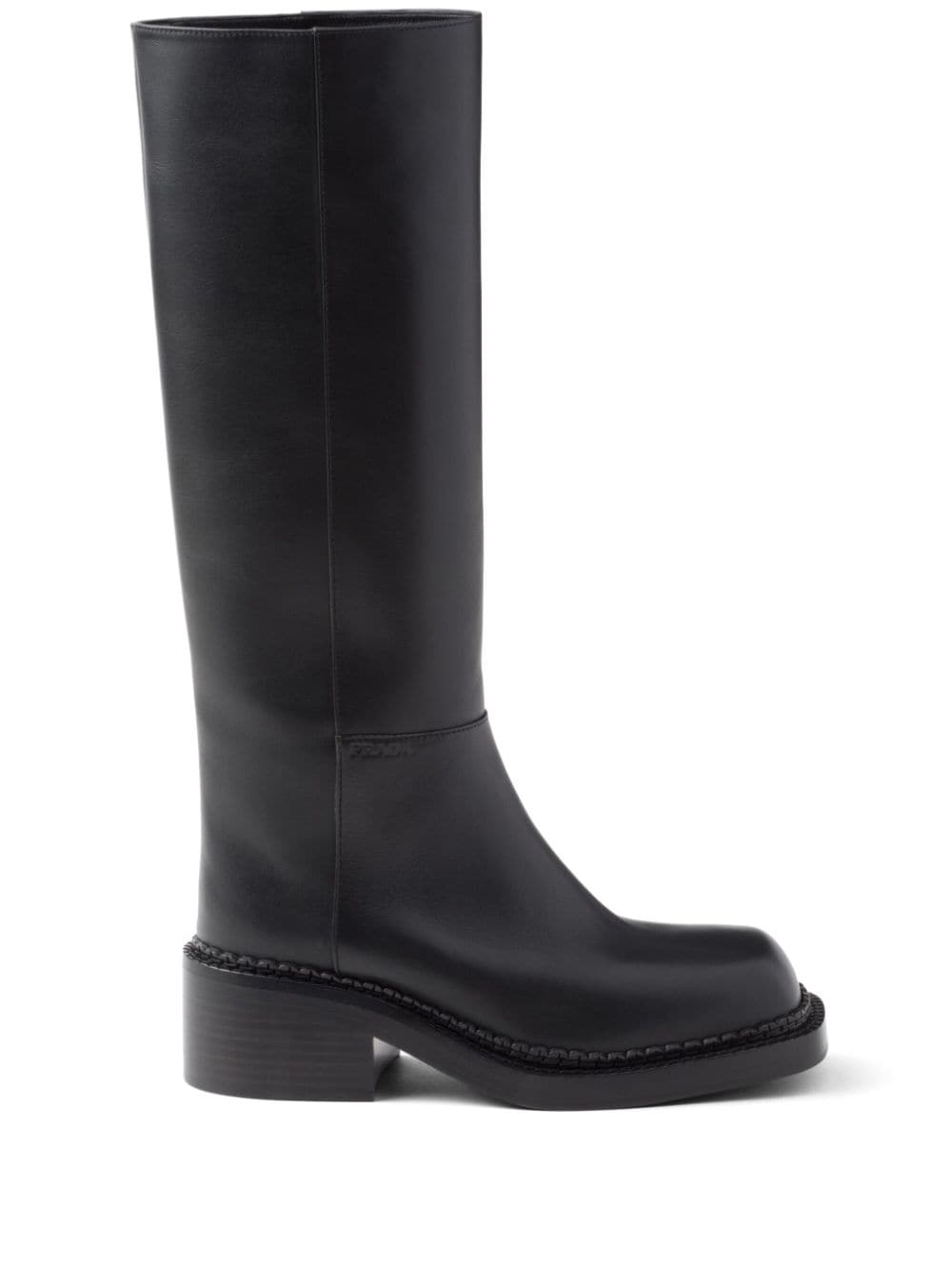 Prada Boots Black Calf Leather