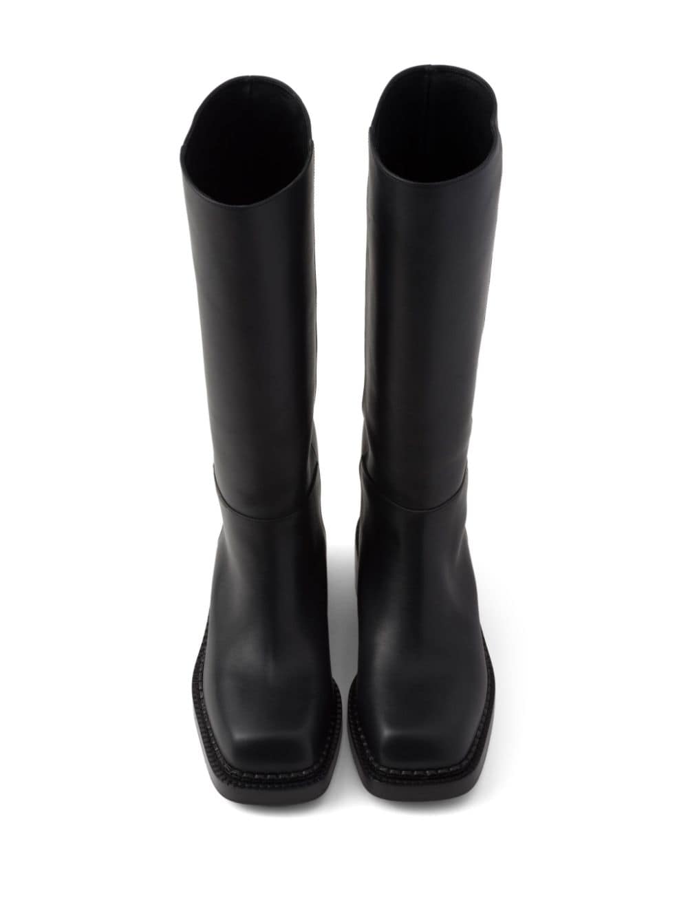 Prada Boots Black Calf Leather
