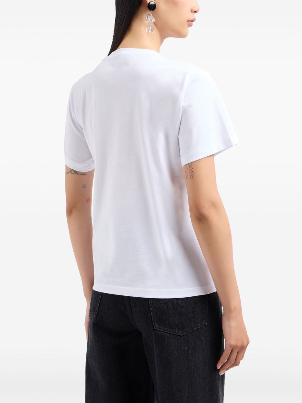 Emporio Armani T-Shirts And Polos Bianco Cotton