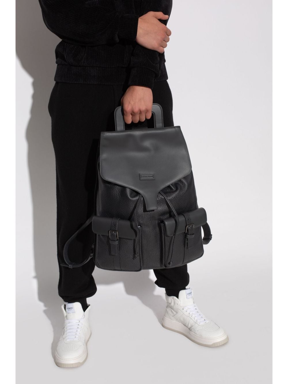 Emporio Armani Exclusive Bags Nero Calf Leather