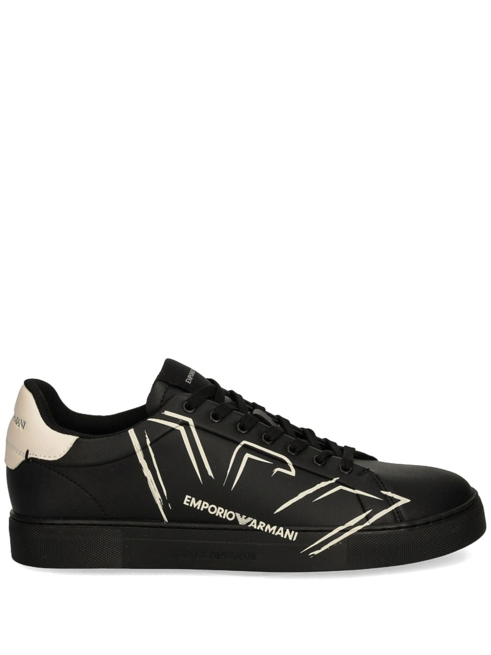 Emporio Armani Sneakers Nero Leather