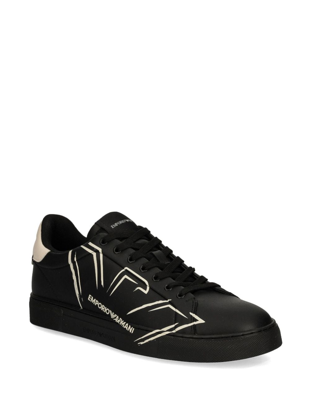 Emporio Armani Sneakers Nero Leather