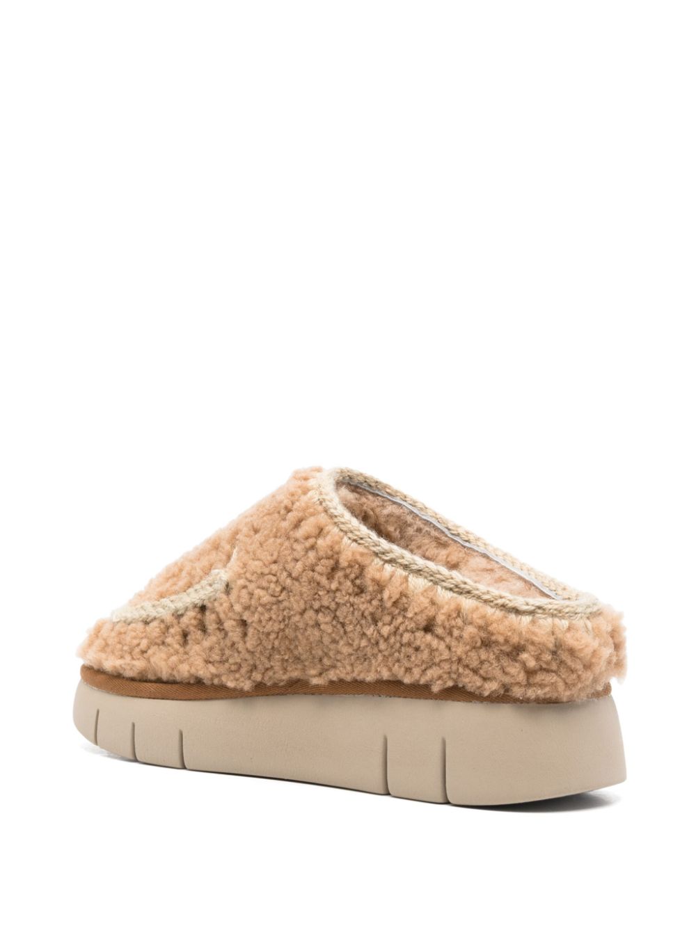 Mou Sandals Leather Brown Sheep Skin