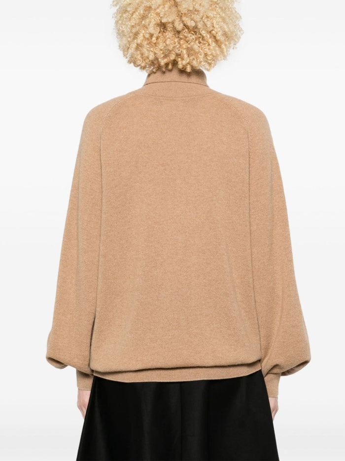 KHAITE Sweaters Camel Cashmere Elastane