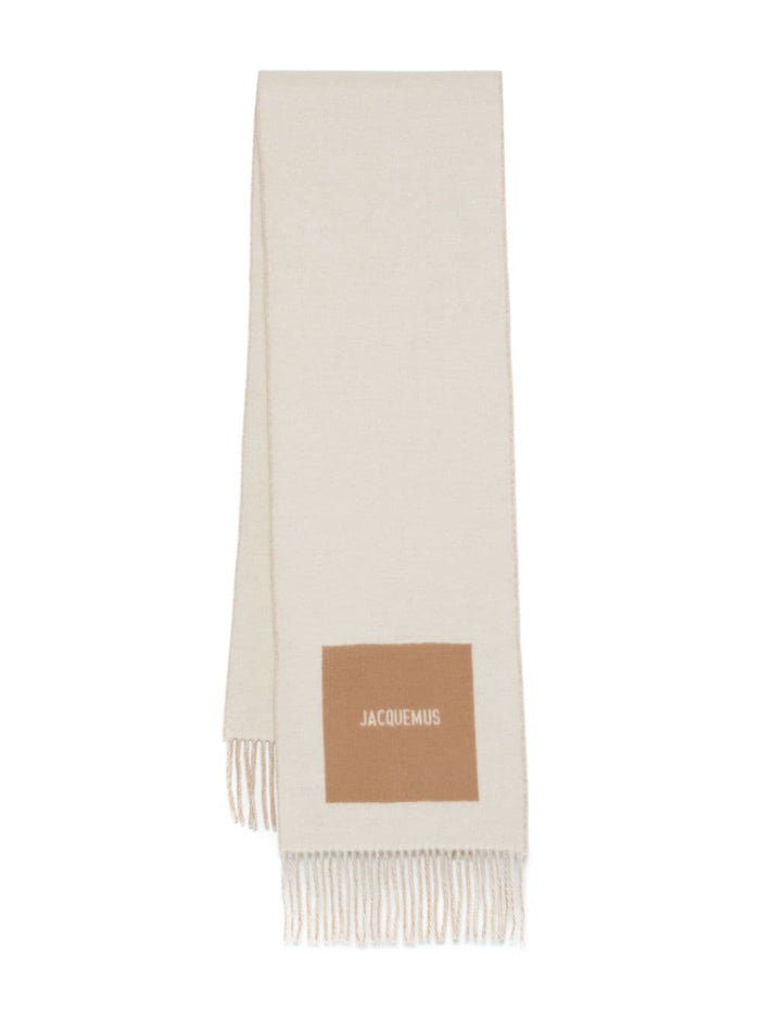 Jacquemus Scarfs Beige Virgin Wool