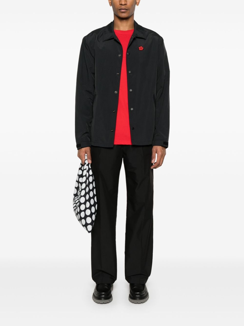 Kenzo Jackets Black Lining: Nylon Outer