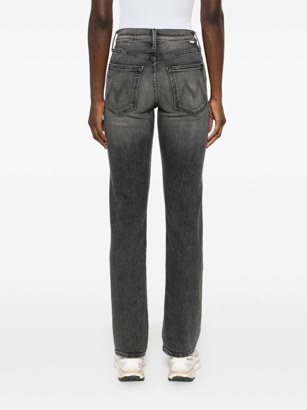 Mother Jeans Grey Cotton Elastane Polyester